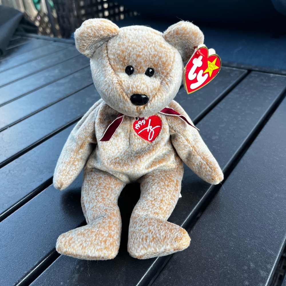 Ty Beanie Babies Brown Teddy Bear 1999 Signature